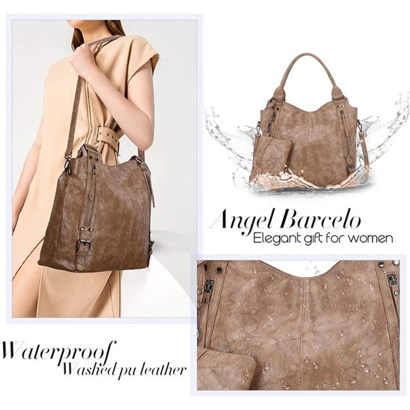 Angel Barcelo Purses and Handbags for Women Large Hobo Shoulder Bags Sof… - Picture 5 of 14